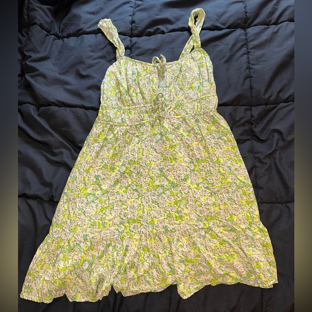 American Eagle Green Mini Dress Size M - Picture 3 of 4